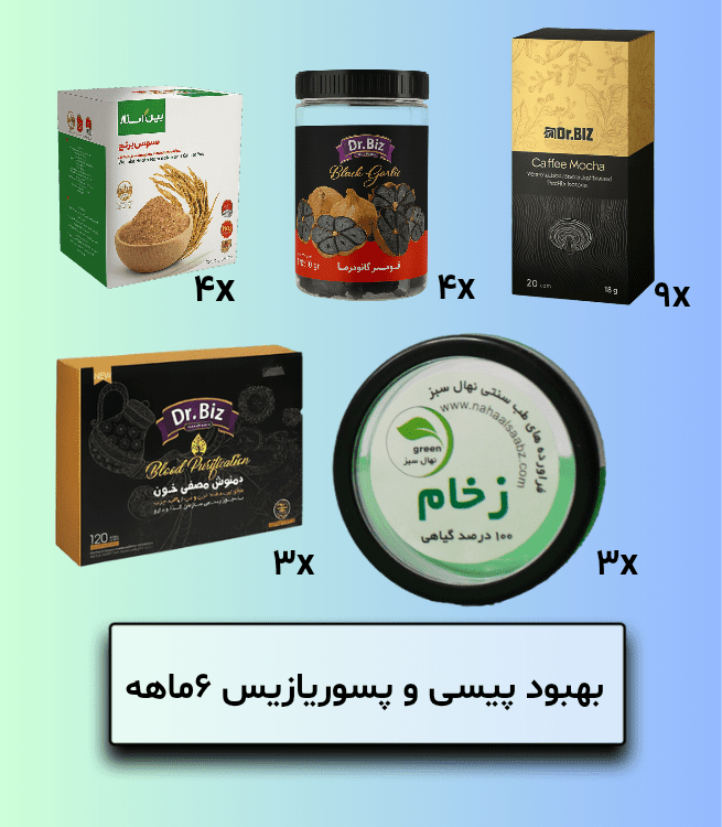 بهبود پیسی و پسوریازیس 6ماهه